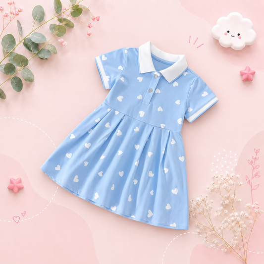 The Raelynn - Baby Girl Short Sleeve Princess Dress