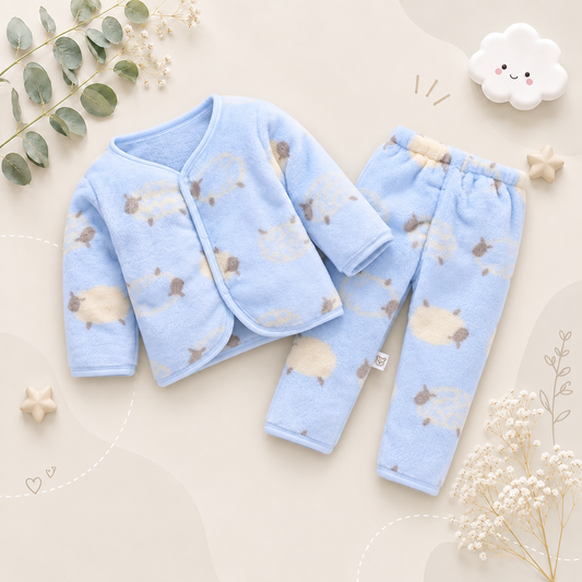 The Micah - Baby Unisex Flannel Cartoon Print Jacket