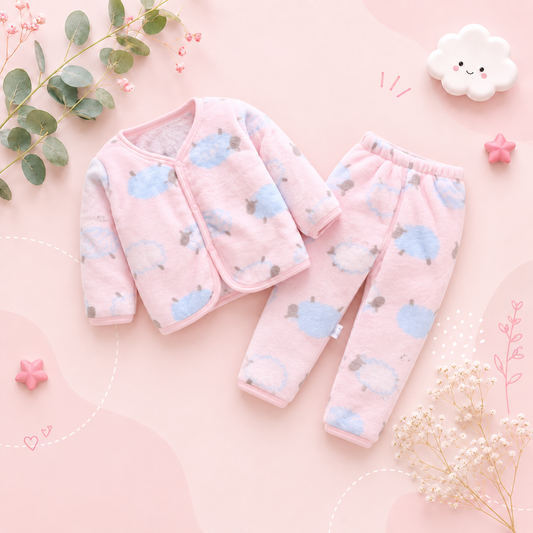 The Micah - Baby Unisex Flannel Cartoon Print Jacket