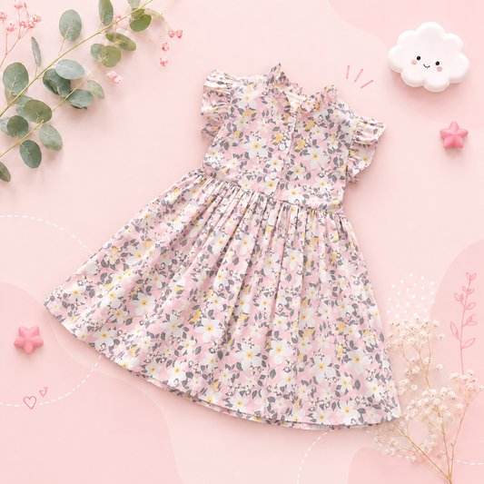 The Violet - Baby Girl Floral Princess Dress