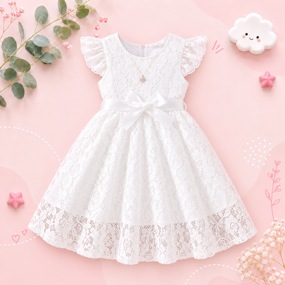 The Gracie - Baby Girl Candy Color Lace Dress