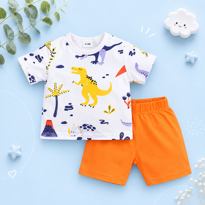 The Alejandro - Baby Boy Animal Koala Full Print Comfortable Short Sleeve Set