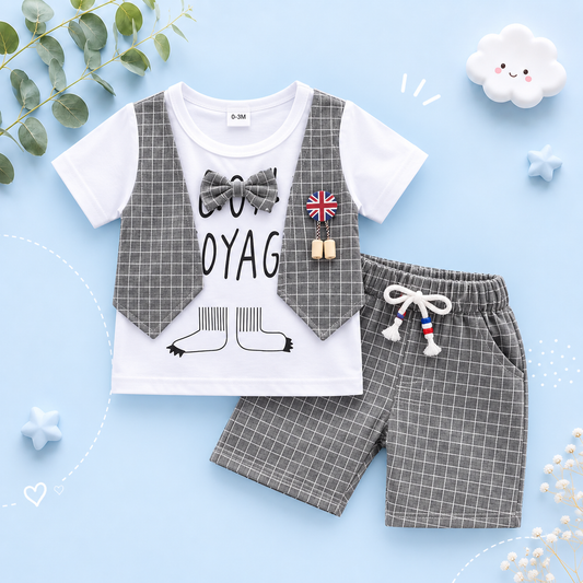 The Eric - Baby Boy Casual Costume T-Shirt + Shorts