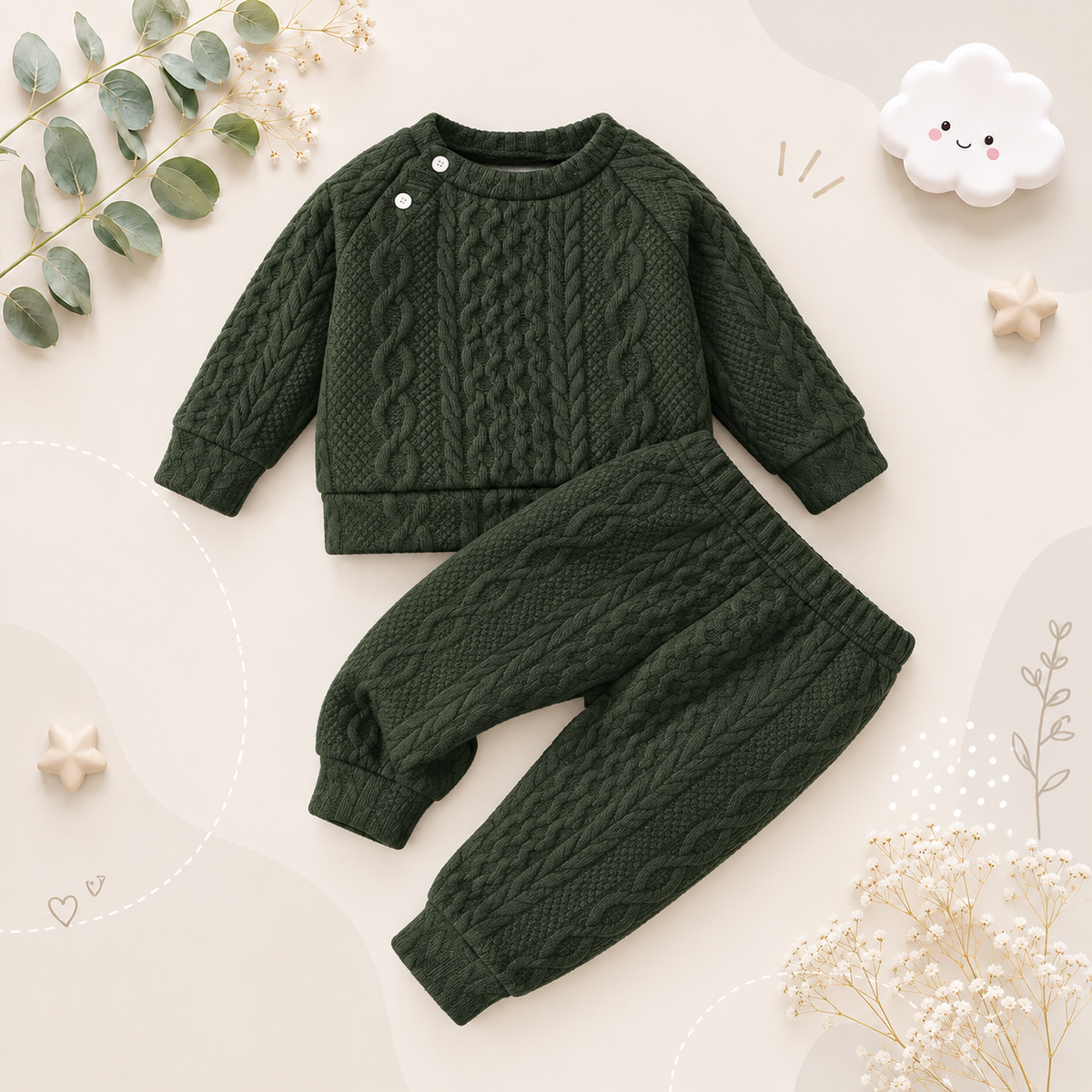 The Cassidy - Solid Colour Long Sleeve Tops + Pants