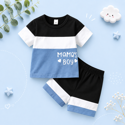 The Messiah - Baby Boy Mama's Boy Short Sleeve T-Shirt + Short Pants