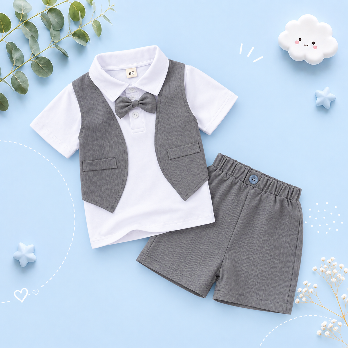 The Gavin - Baby Boy Casual Costume T-Shirt + Shorts