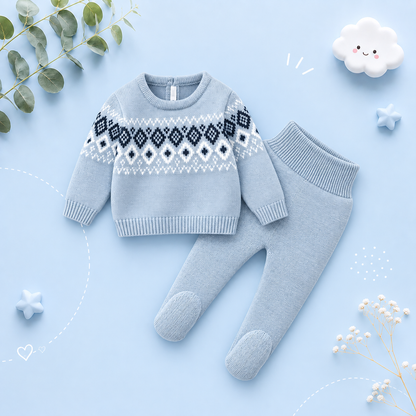 The Matthew - Newborn Baby Knit Sweater and Leggings Set Warm Autumn Winter Wear