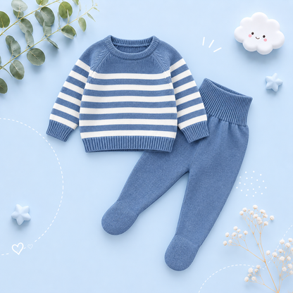 The Matthew - Newborn Baby Knit Sweater and Leggings Set Warm Autumn Winter Wear