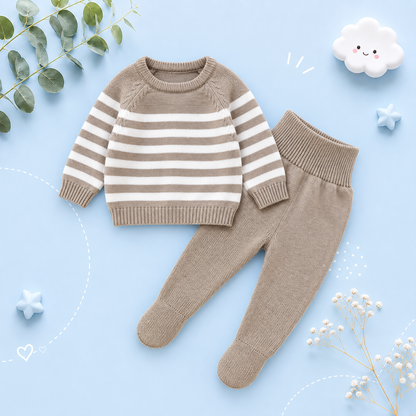 The Matthew - Newborn Baby Knit Sweater and Leggings Set Warm Autumn Winter Wear