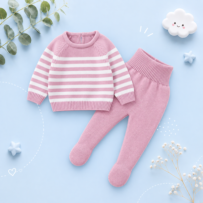 The Matthew - Newborn Baby Knit Sweater and Leggings Set Warm Autumn Winter Wear
