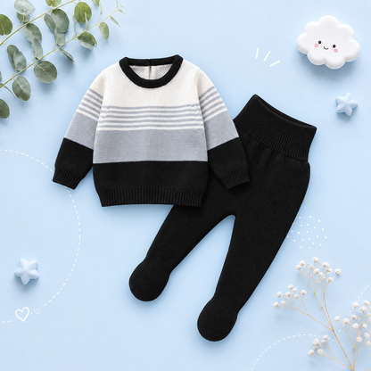The Matthew - Newborn Baby Knit Sweater and Leggings Set Warm Autumn Winter Wear