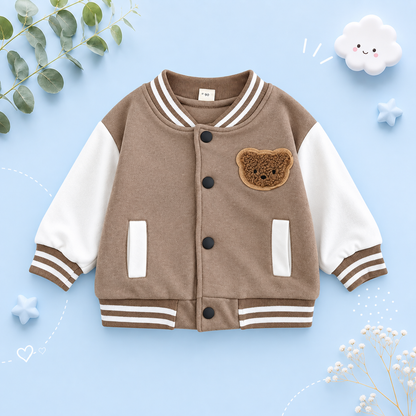 The Knox - Baby Boy Cartoon Bear Fleece Thick Jacket