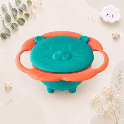 The Park - Baby 360° Gyro Bowl Spill Proof Toddler Snack Bowl Rotary Feeding Plate Kids Dish