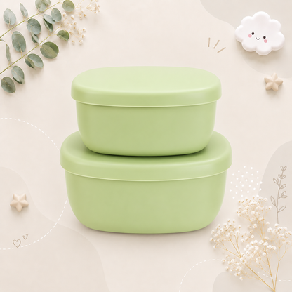 The Scout - Baby Food Storage Containers 2PCS Leak Proof Lunch Box with Lids for Toddlers