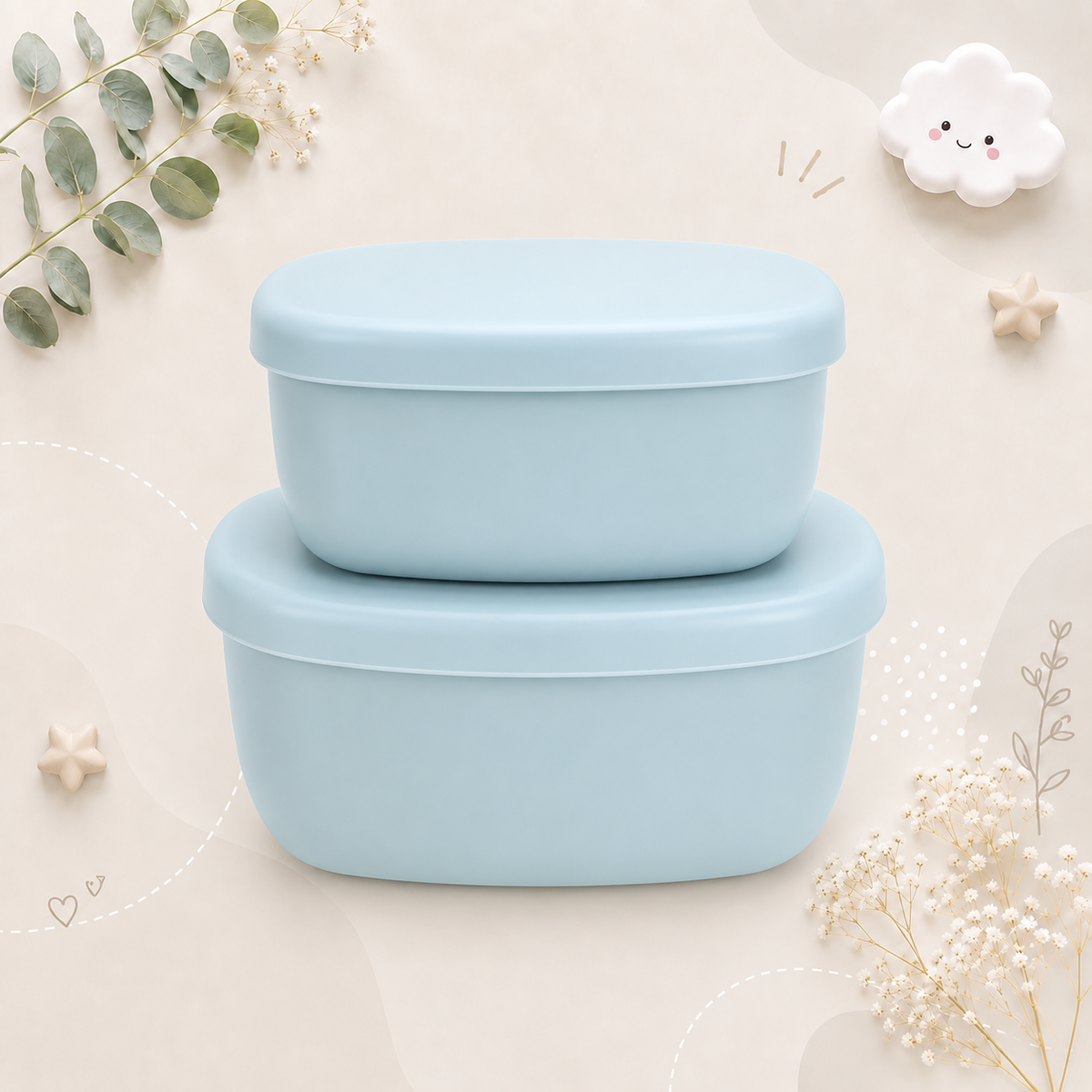 The Scout - Baby Food Storage Containers 2PCS Leak Proof Lunch Box with Lids for Toddlers
