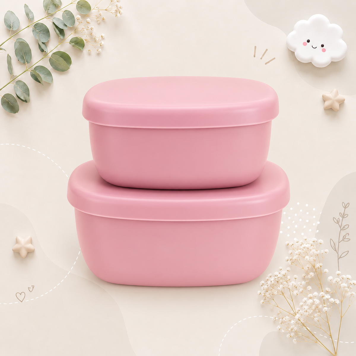 The Scout - Baby Food Storage Containers 2PCS Leak Proof Lunch Box with Lids for Toddlers