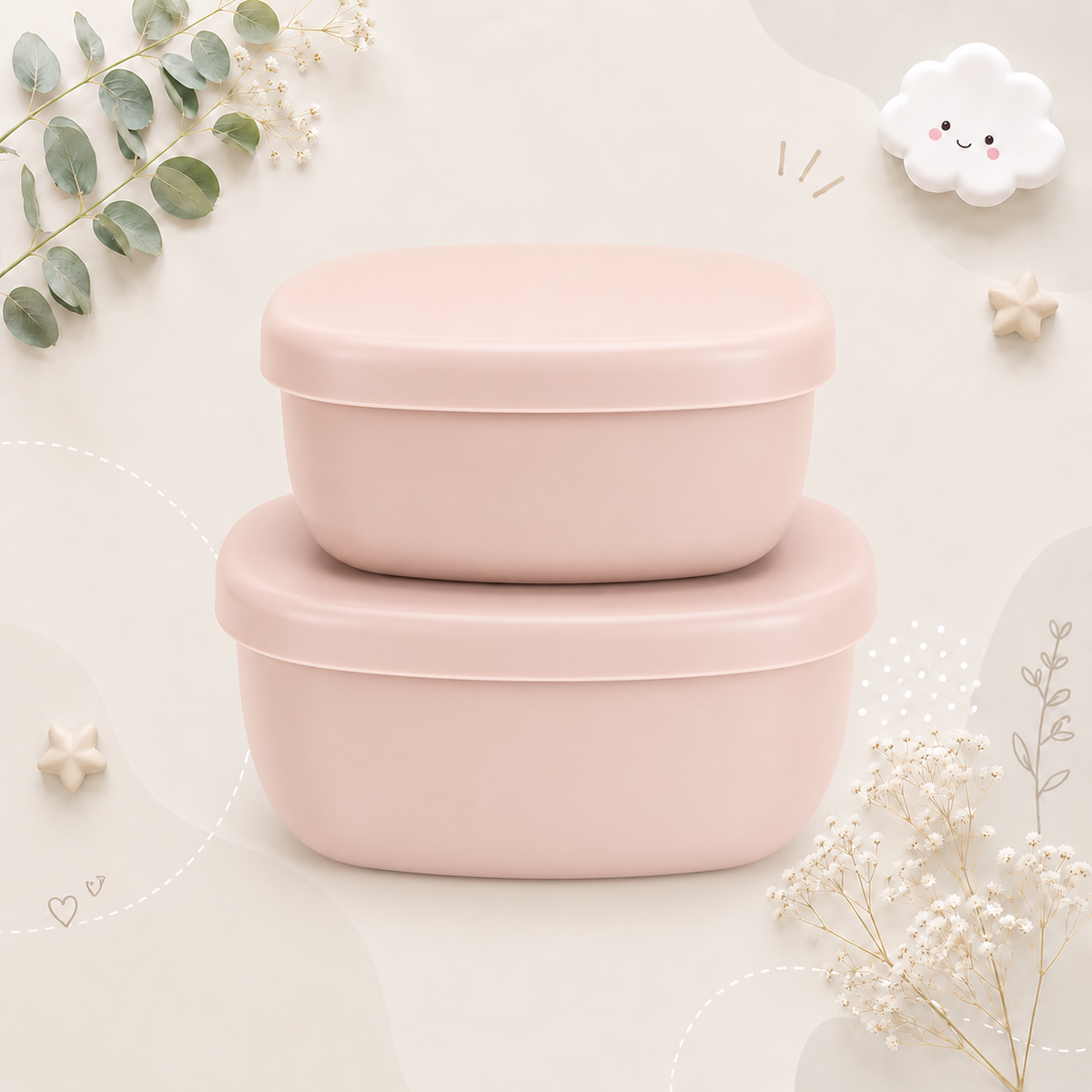 The Scout - Baby Food Storage Containers 2PCS Leak Proof Lunch Box with Lids for Toddlers