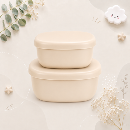 The Scout - Baby Food Storage Containers 2PCS Leak Proof Lunch Box with Lids for Toddlers