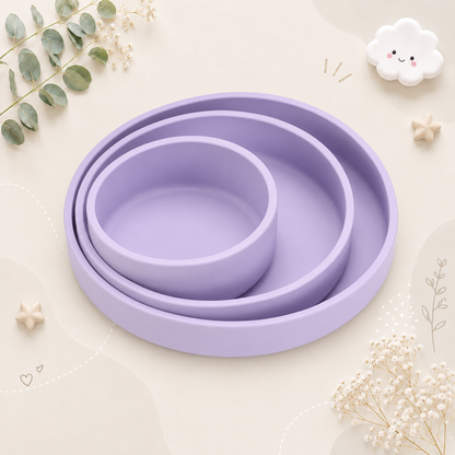 The Artemis - Baby 3PCS Weaning Feeding Set Plate Bowl & Utensils Toddler Tableware BPA Free