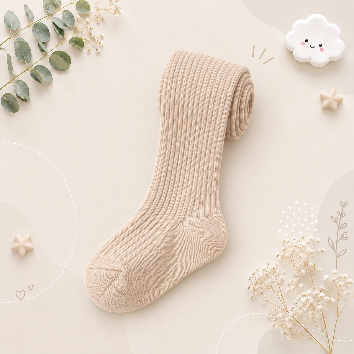 The Charli - Baby Unisex Cotton Colored Knit Pantyhose Tights Stockings