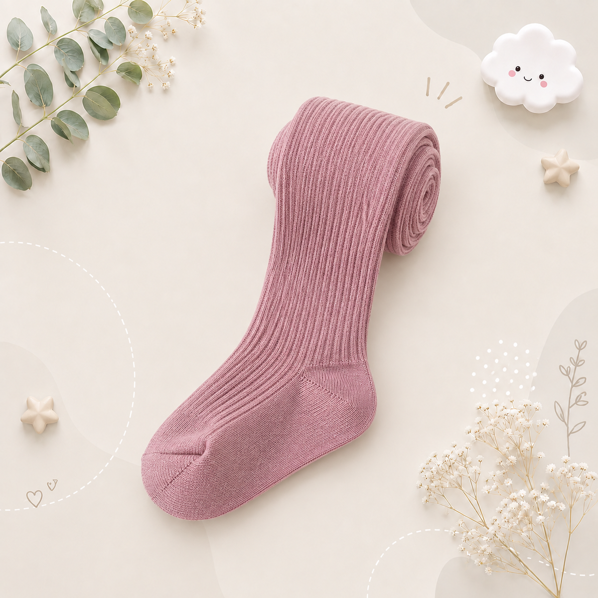 The Charli - Baby Unisex Cotton Colored Knit Pantyhose Tights Stockings