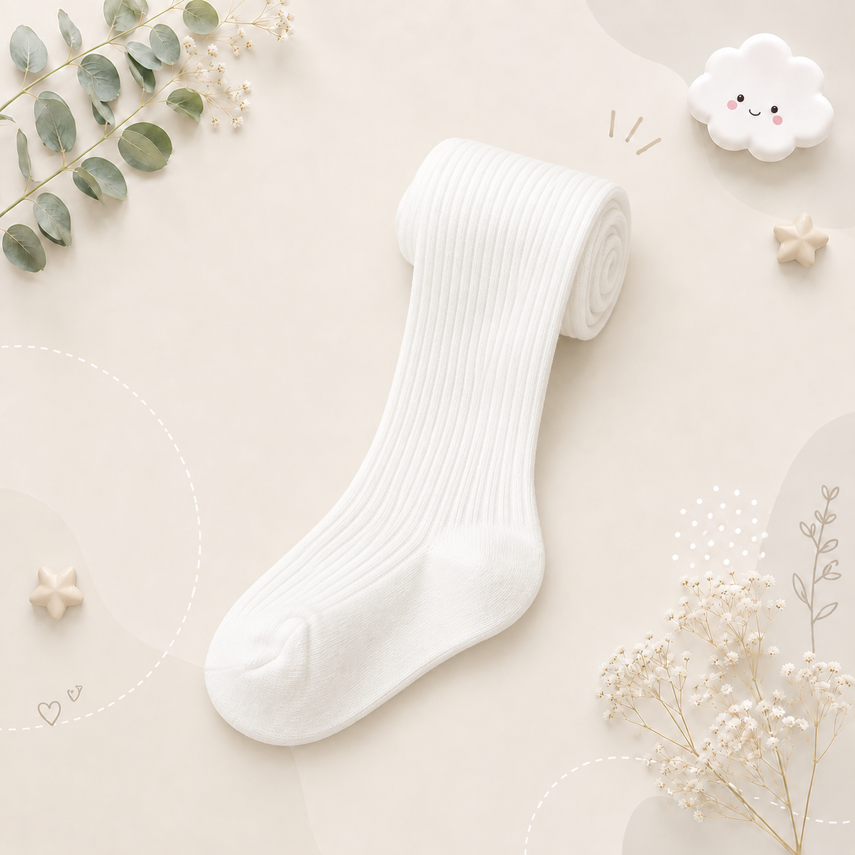 The Charli - Baby Unisex Cotton Colored Knit Pantyhose Tights Stockings