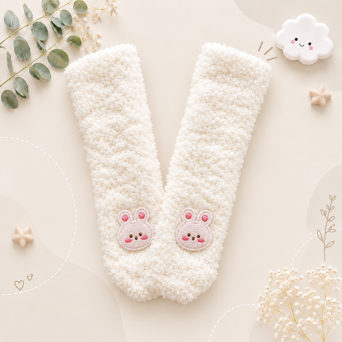 The Anahi - Baby Girl One Size Thick Warm Long Anti Slip Winter  Socks