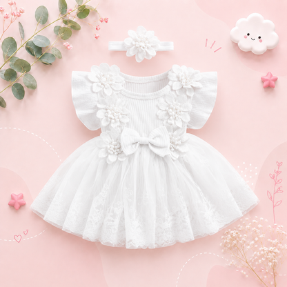 The Kamila - Baby Girl Ruffle Princess Dress