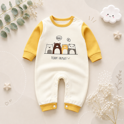 The Aaron - Baby Unisex Animal Print Jumpsuits