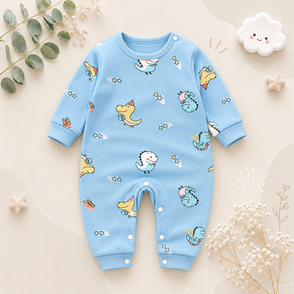 The Aaron - Baby Unisex Animal Print Jumpsuits