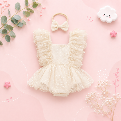 The Celeste - Baby Girl Ruffle Sleeve Dress