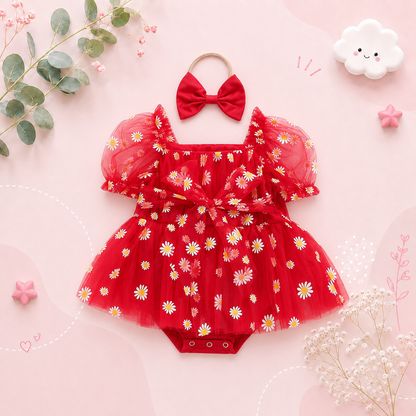 The Elise - Baby Girl Princess Mesh Chiffon Dress