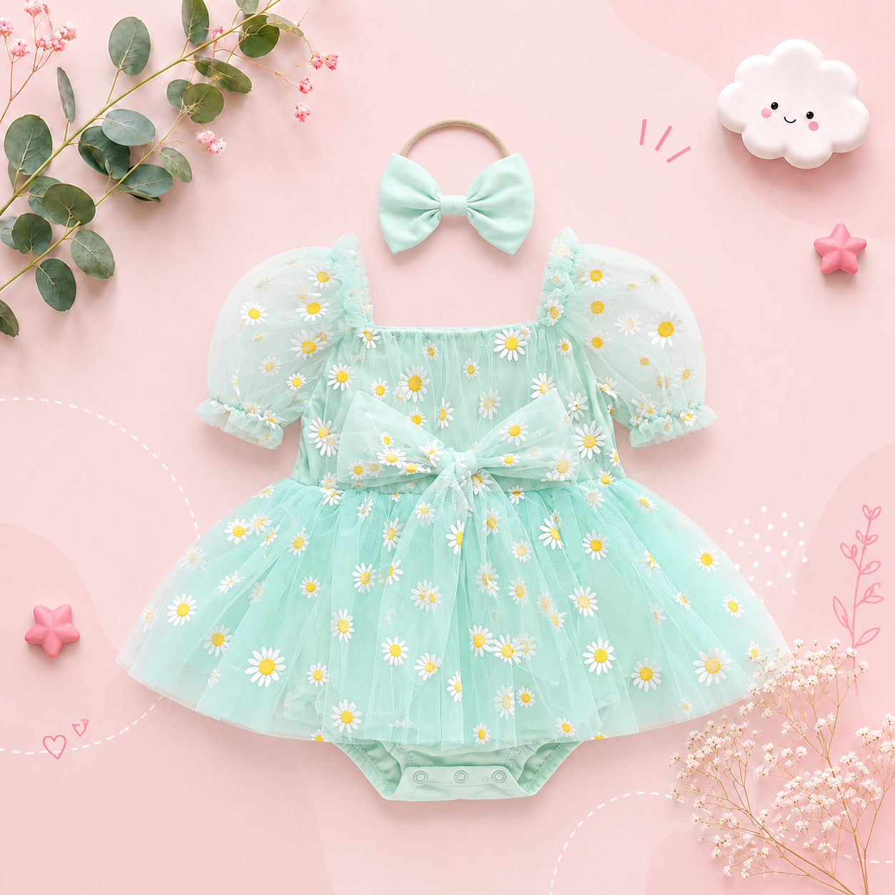 The Elise - Baby Girl Princess Mesh Chiffon Dress