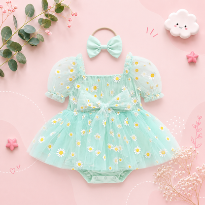 The Elise - Baby Girl Princess Mesh Chiffon Dress