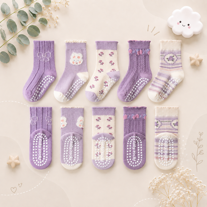 The Ace - Baby Unisex 5pairs Non-slip Floor Socks