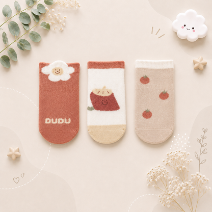 The Jace - Baby Unisex 3pairs Cute Cotton Socks