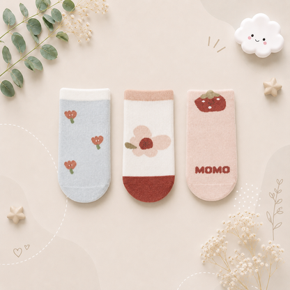The Jace - Baby Unisex 3pairs Cute Cotton Socks