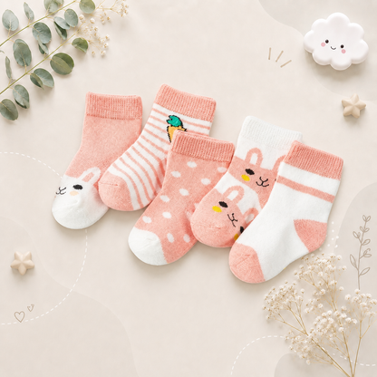 The Reese - Kids Pure Cotton Socks Orange