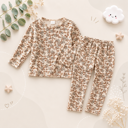 The Alitzel - Baby Unisex Leaves Pajamas Set