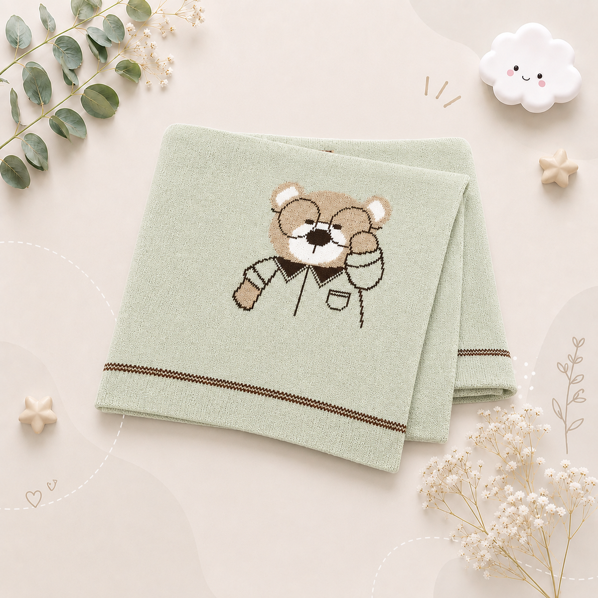 The Chozen - Baby 100x80cm Unisex Ultra-Soft Blanket for Newborn
