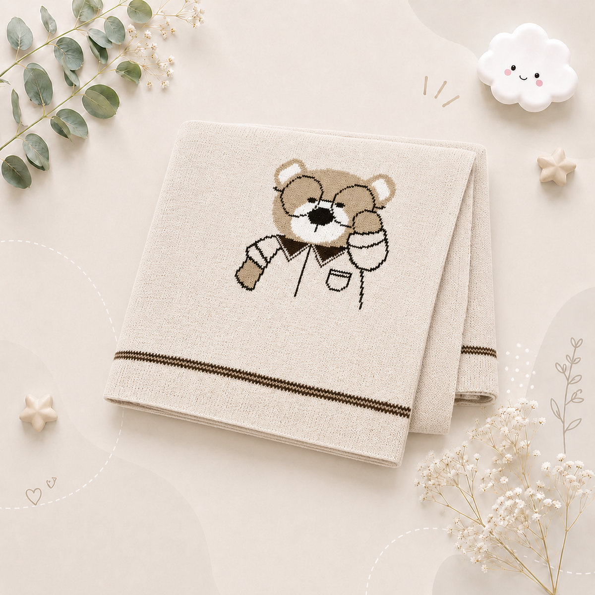 The Chozen - Baby 100x80cm Unisex Ultra-Soft Blanket for Newborn
