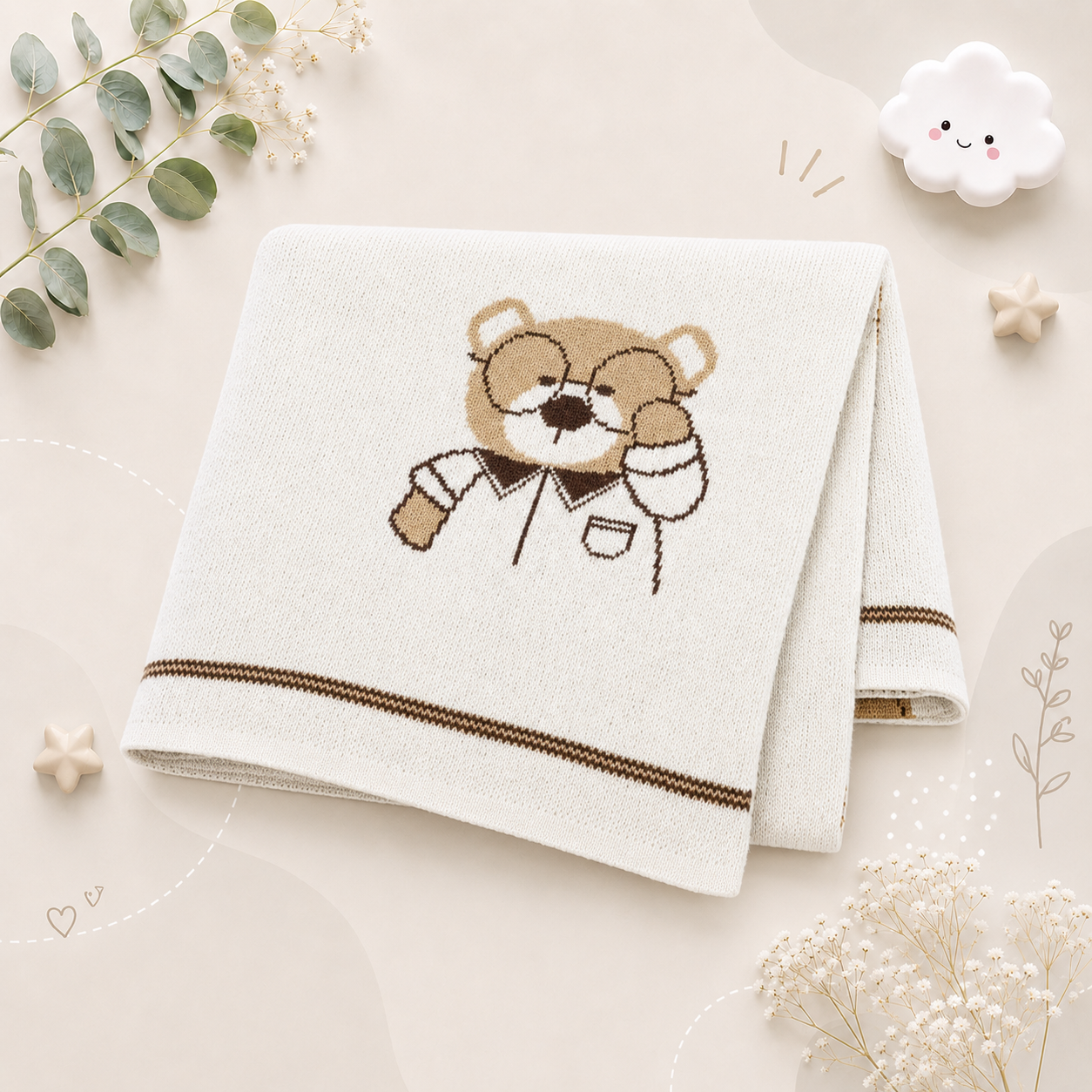 The Chozen - Baby 100x80cm Unisex Ultra-Soft Blanket for Newborn