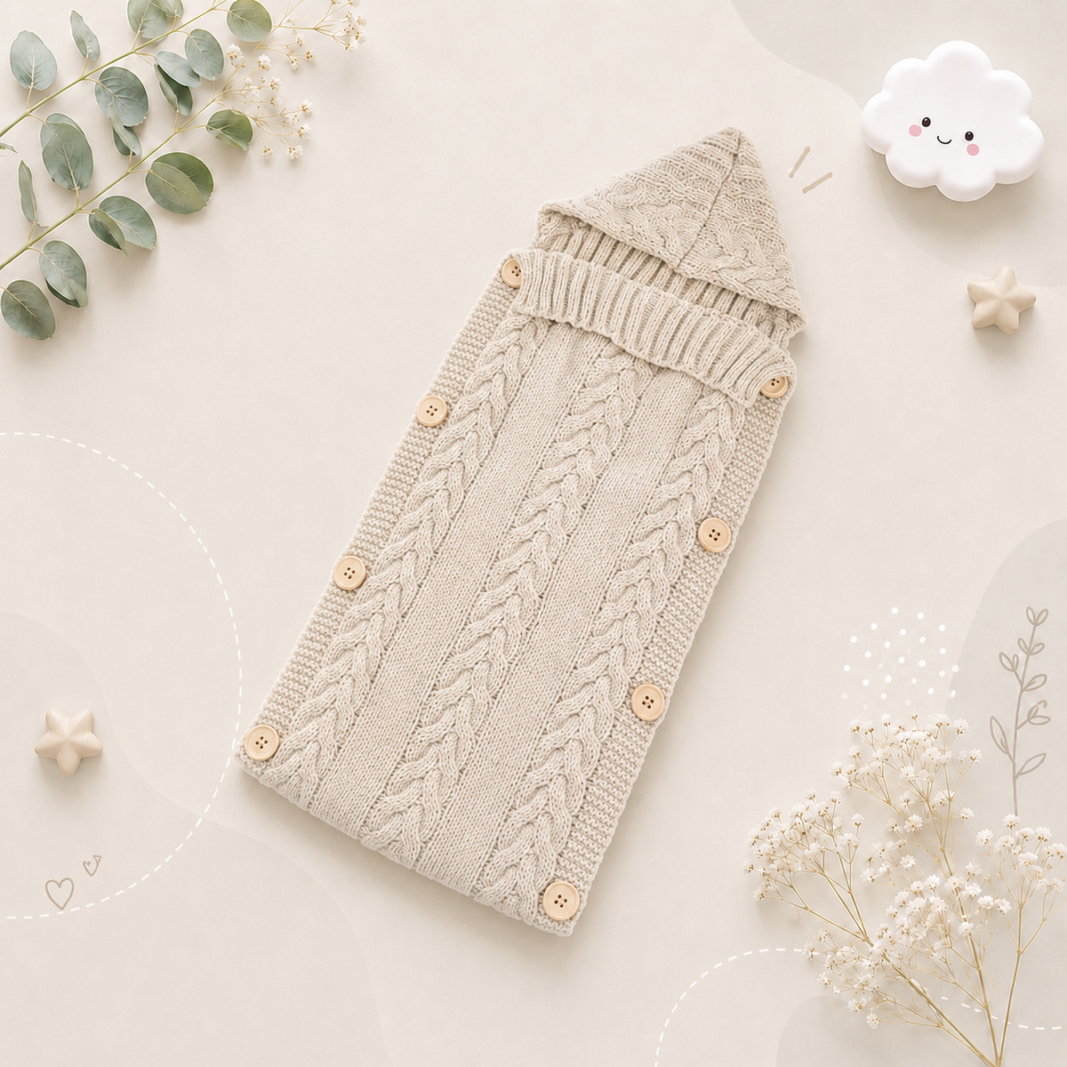The Phoenix - Baby Unisex Knitted Sleeping Bags