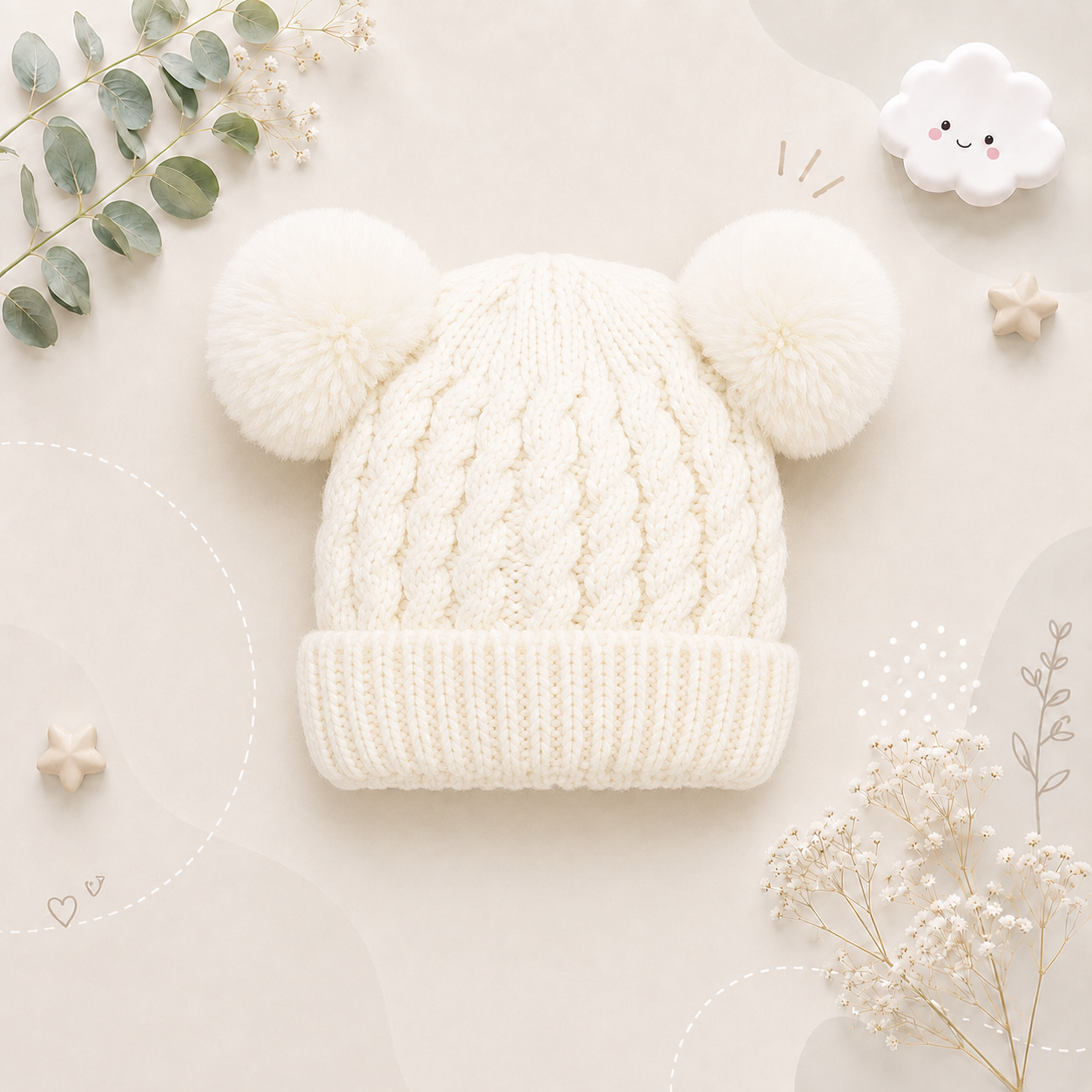 The Miller - Baby Unisex Knitted Solid Colour Beanie