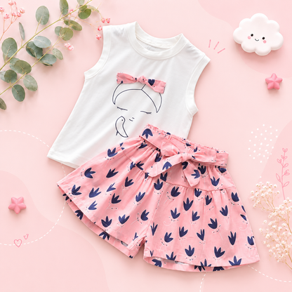 The Emily - Baby Girl Casual Suits Top and Pants