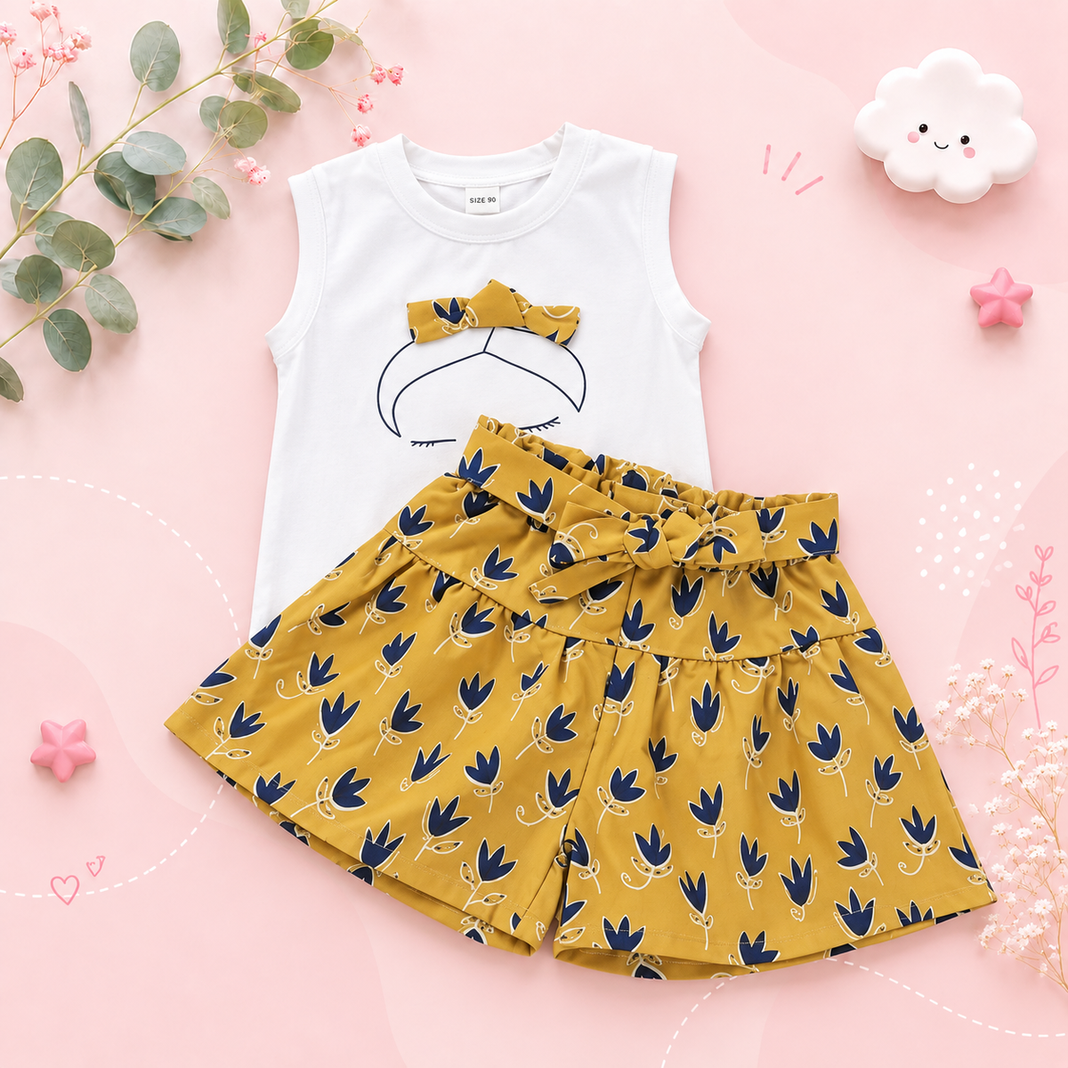 The Emily - Baby Girl Casual Suits Top and Pants