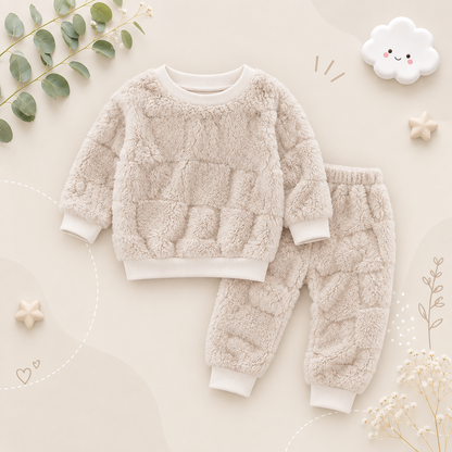 The Rhodes - Baby Unisex Velvet Thick Flange Pajamas