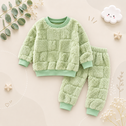 The Rhodes - Baby Unisex Velvet Thick Flange Pajamas