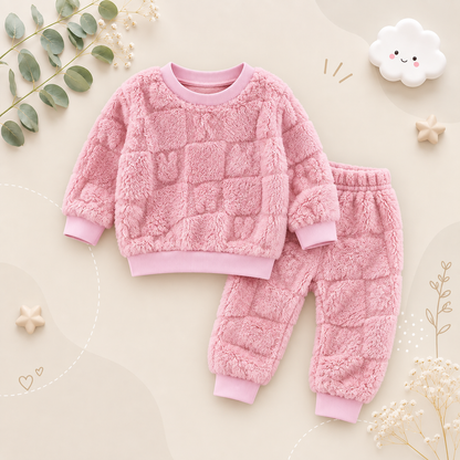 The Rhodes - Baby Unisex Velvet Thick Flange Pajamas