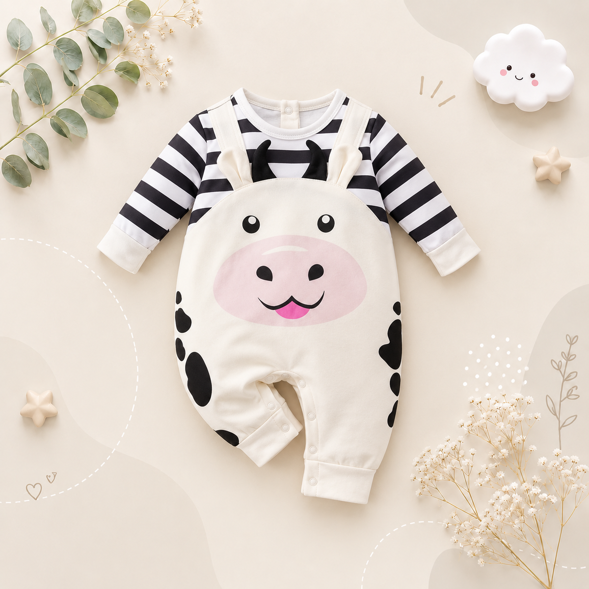 The Briar - Baby Boy Long Sleeve Romper Spring Autumn One Piece Outfit for Newborns & Toddlers